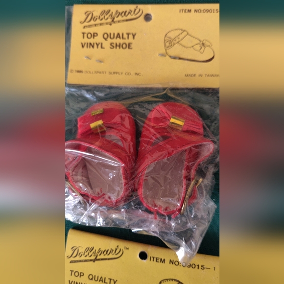 LOT of VINTAGE Doll Shoes Moccasins Ballet Slippers DOLLSPART 19 pair 1" to 2" - Picture 4 of 16